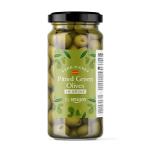 Real pitted green olives 340g